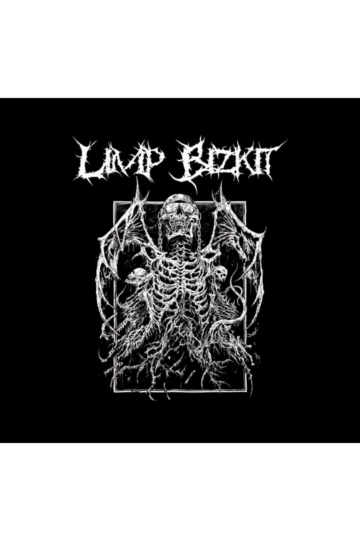 Limp Bizkit Baskılı Unisex %100 Pamuk Siyah T-shirt