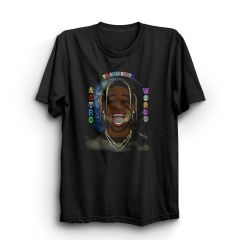 Travis Scott Astroworld Baskılı Tshirt
