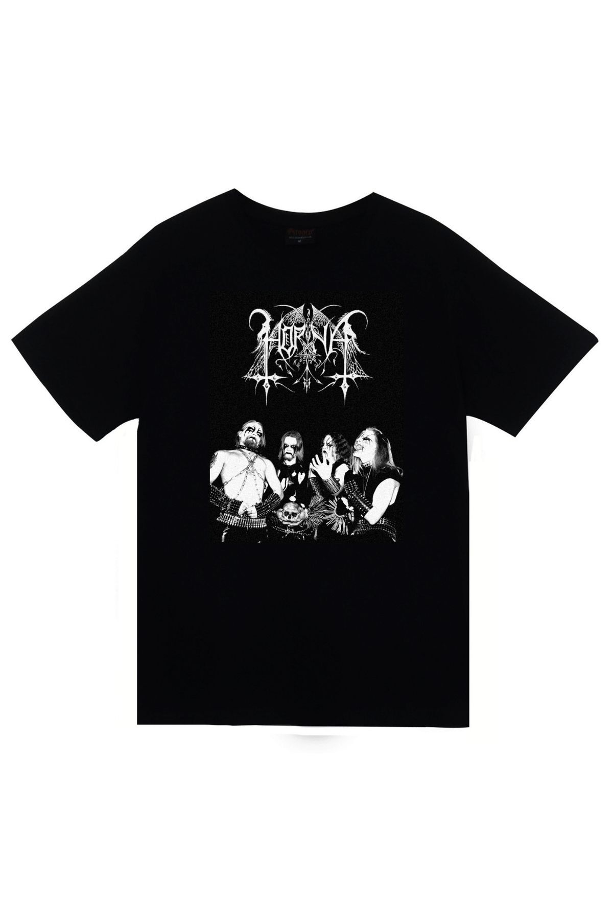 Vorna Müzik Grubu %100 Pamuk Siyah T-shirt