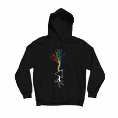 Pink Floyd Baskılı Kapşonlu Sweatshirt