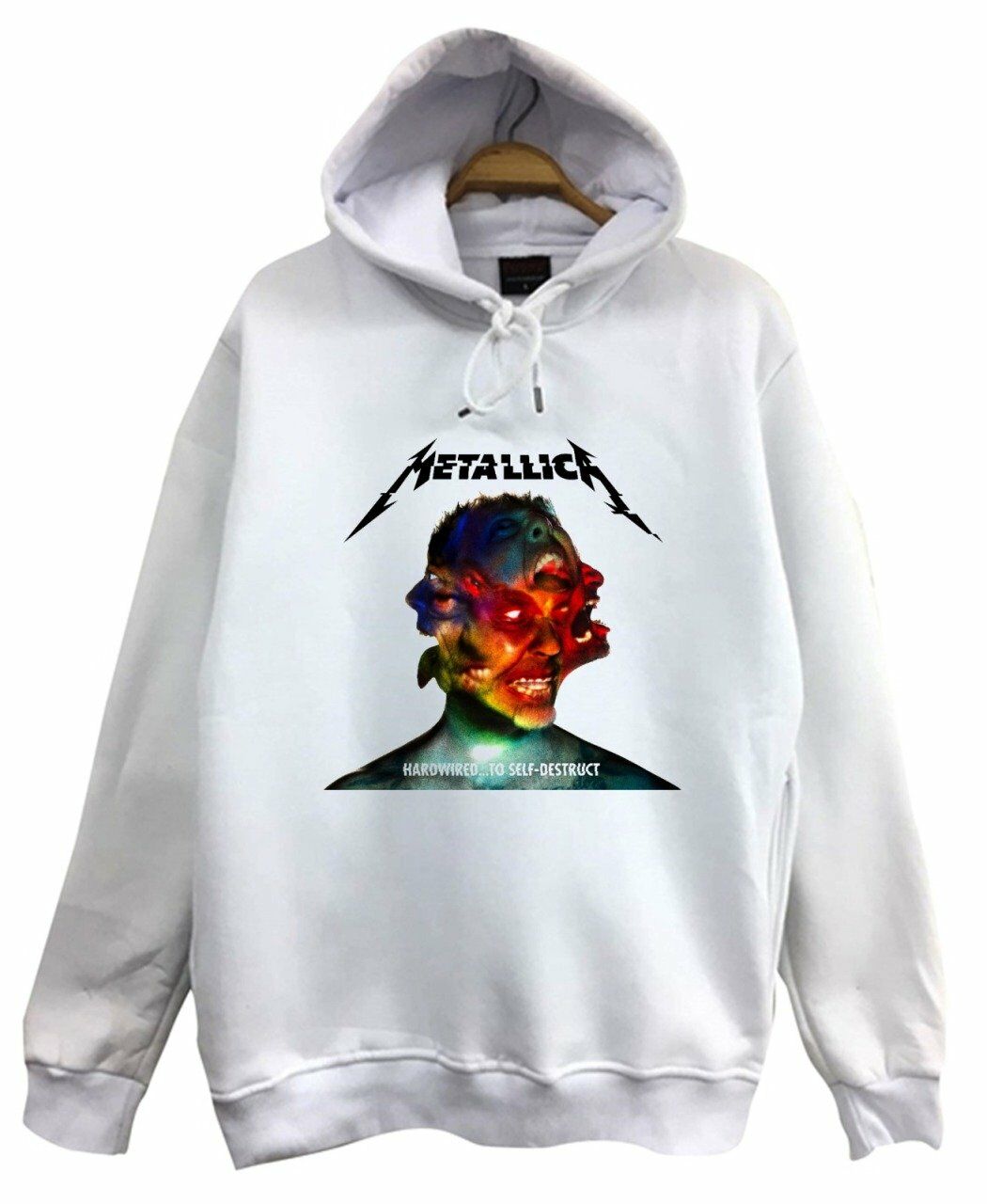 Metallica Baskılı Kapüşonlu Sweatshirt