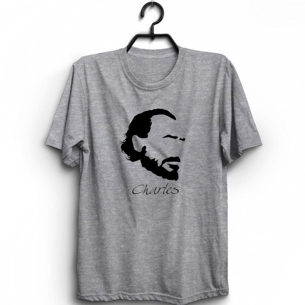Charles Bukowski Baskılı Tshirt