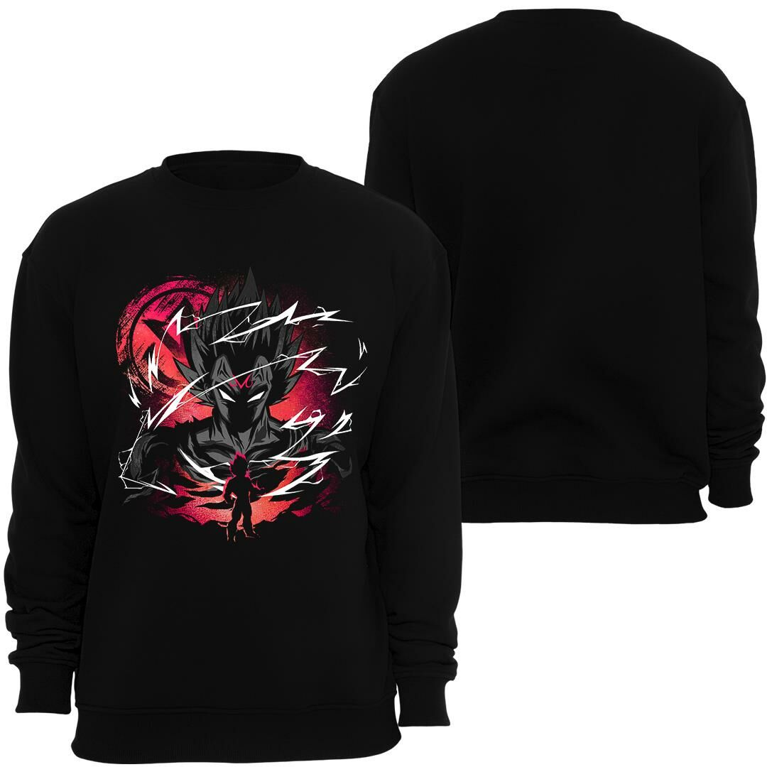 Dragonball Z Anime Baskılı Bisiklet Yaka Sweatshirt