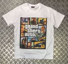 GTA Baskılı T-shirt