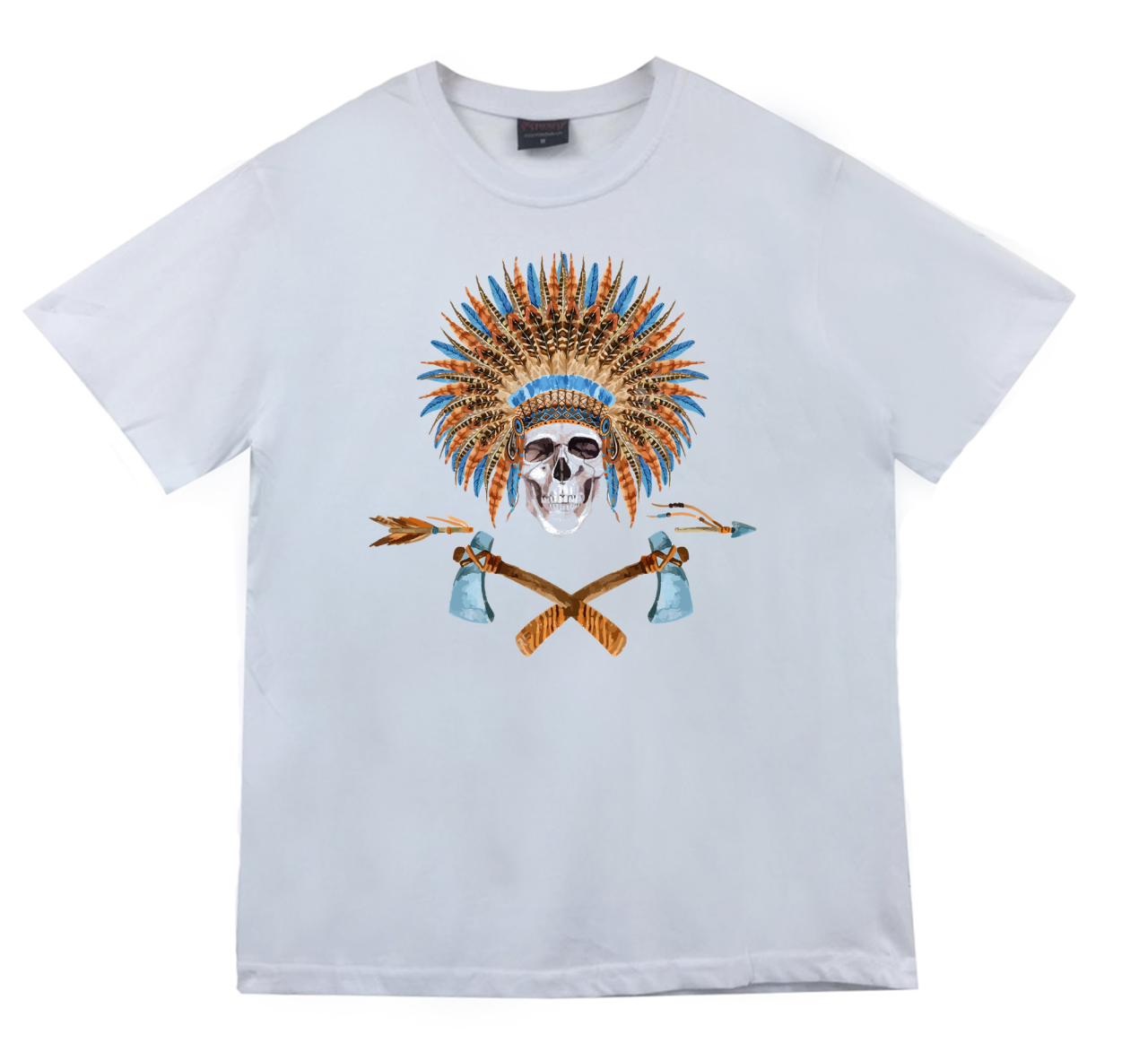 Kızılderili Baskılı T-shirt