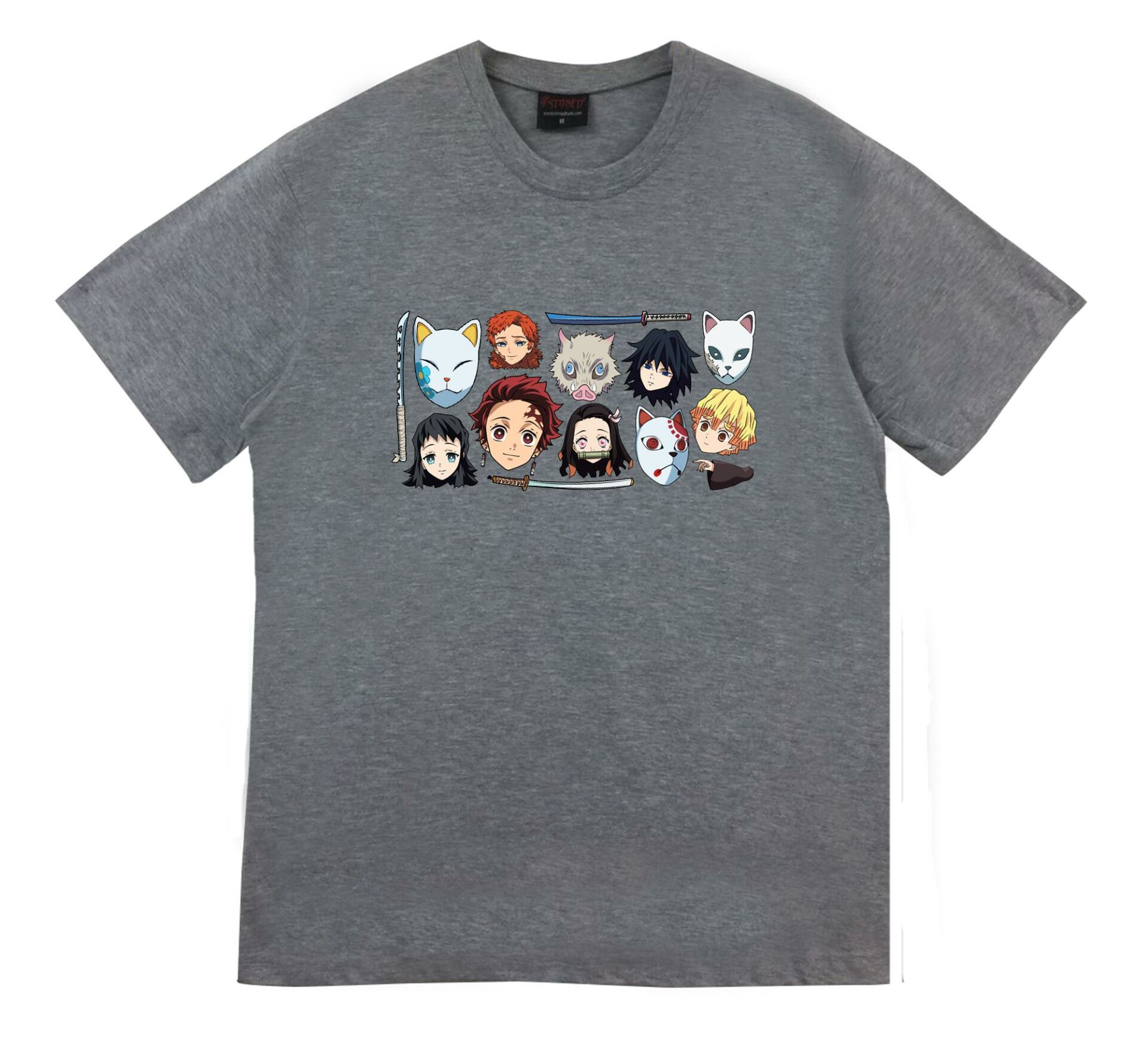 Damon Slayer Anime Baskılı Tshirt