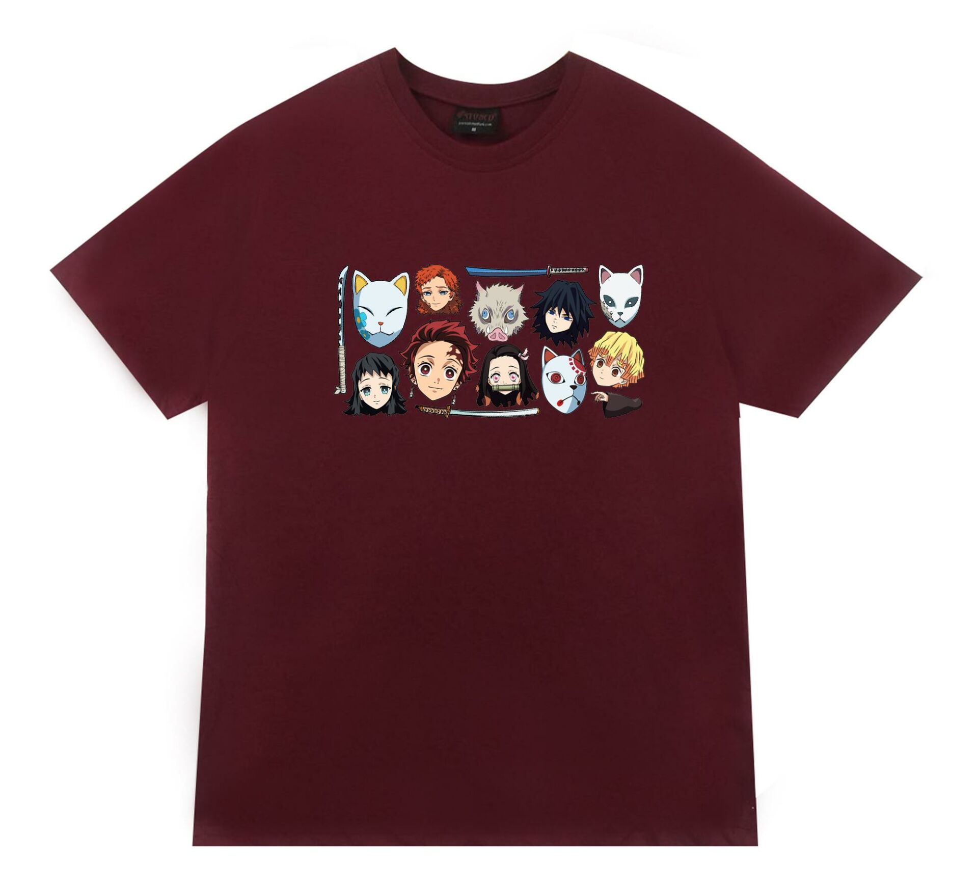 Damon Slayer Anime Baskılı Tshirt